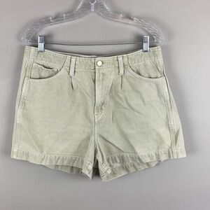 Banana Republic Pale Green High Rise Jean Shorts Size 32